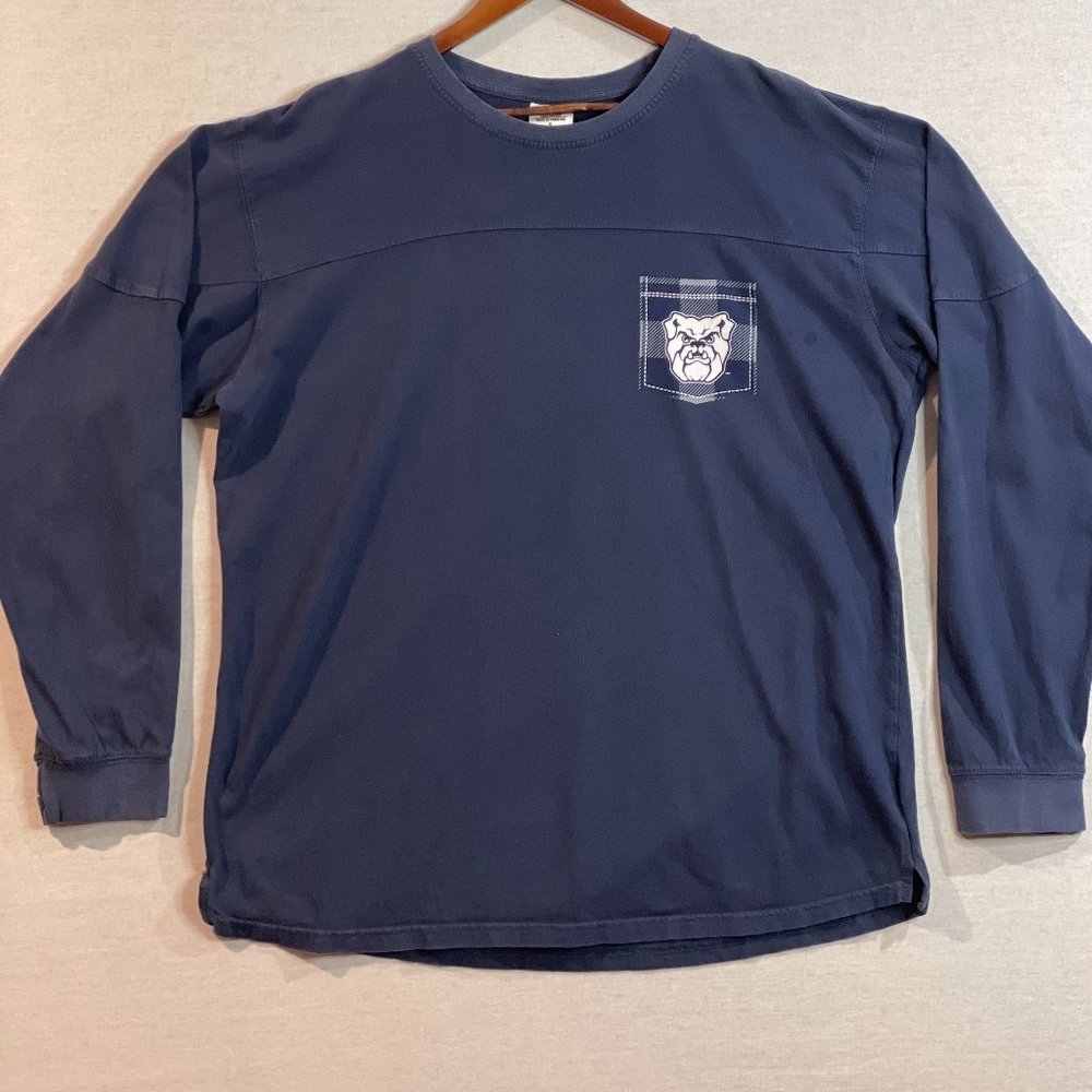 Pressbox Butler Bulldogs Women's The Big Shirt Oversized Long Sleeve T-Shirt L
